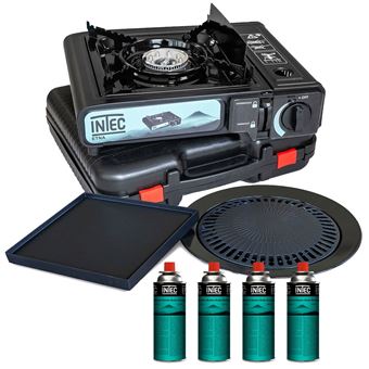 Récha Ud à Gaz Portable 1 Brûleur - Puissance 3,8 KW, Allumage Auto, Compatible Bouteille Gaz Camping - 11
