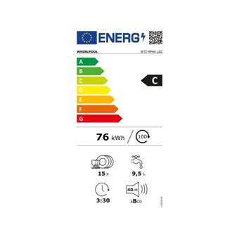 LV tout integrable, 60 cm, 40dB, 9.5L, Classe C, 15 couverts, MaxiSpace, 3e tiroir flexible, 10 progr., 6eme Sens, PowerCleanPro, Silence 39dB, Light on Floor, Digit, Dep diff 24h, Natural Dry, Aquastop, Installation simple en colonne, Porte a glissieres