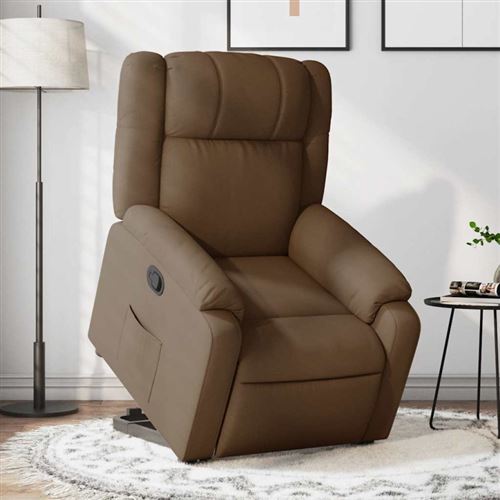 Fauteuil inclinable Marron Tissu