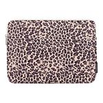 Housse Ordinateur Portable 13-14 Pouces - Motif Léopard Marron - Protection Anti-chocs Et Pratique