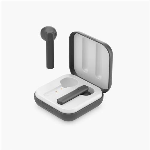 Ledwood - Ecouteurs sans fil - HUBBLE - Bluetooth 5.0 + EDR - Appairage Automatique - USB-C - Charge Rapide - Autonomie 15 H - Contrôle Tactile - Noir