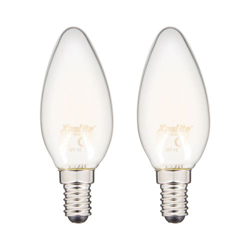 Lot de 2 ampoules 2 AM LED FIL FLM 6.5W E14