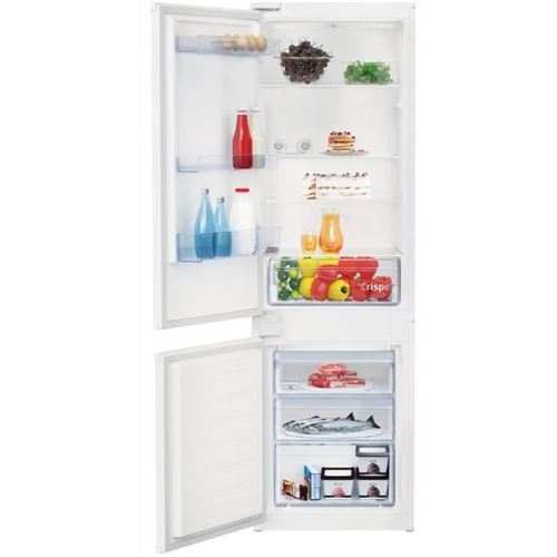 Réfrigérateur Combiné Intégrable - Beko - Bcsa285K4Snlh - Statique - Classe E - 271 L - 54,5 X 54 X 177,5 Cm - Blanc