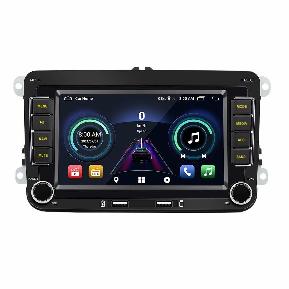 Autoradio 1 Din à écran Motorisé Escamotable 7" -CarPlay Sans Fil,Mirror Link (iOS/Android),Bluetooth,micro Externe,caméra De Recul - Auto