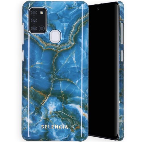 Coque pour Samsung Galaxy A21s Selencia Onyx Blue/Bleu
