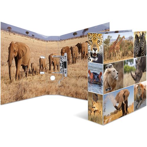 HERMA Classeur à levier 'Animals', A4, animaux d'Afrique