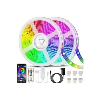 Ruban led 20m(10m*2) bande led 5050 rgb 600 leds bande lumineuse ...