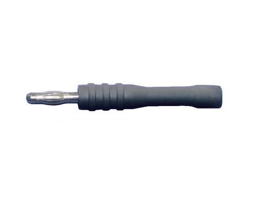 Testec 21012 Adaptateur de mesure pointe de sonde pour connecteur femelle - Banane mâle 4 mm flexible gris