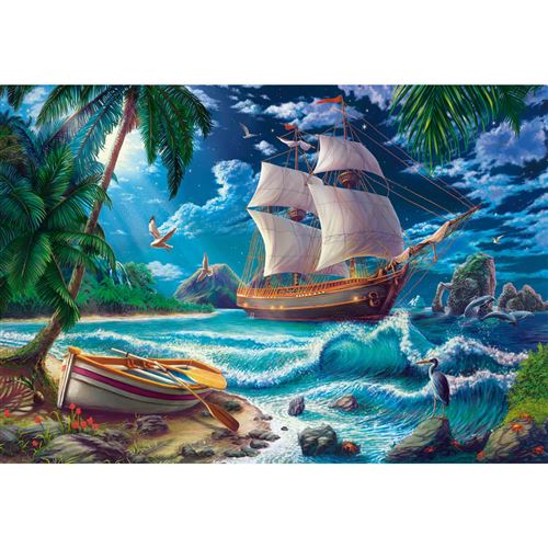 Puzzle 1500 pièces : Première nuit sur New Land Castorland