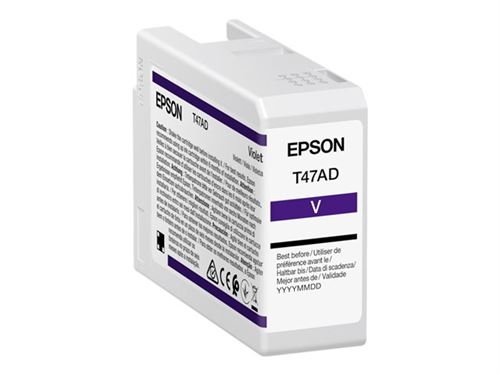 Epson T47AD - 50 ml - violet - original - cartouche d'encre - pour SureColor SC-P900, SC-P900 Mirage Bundling