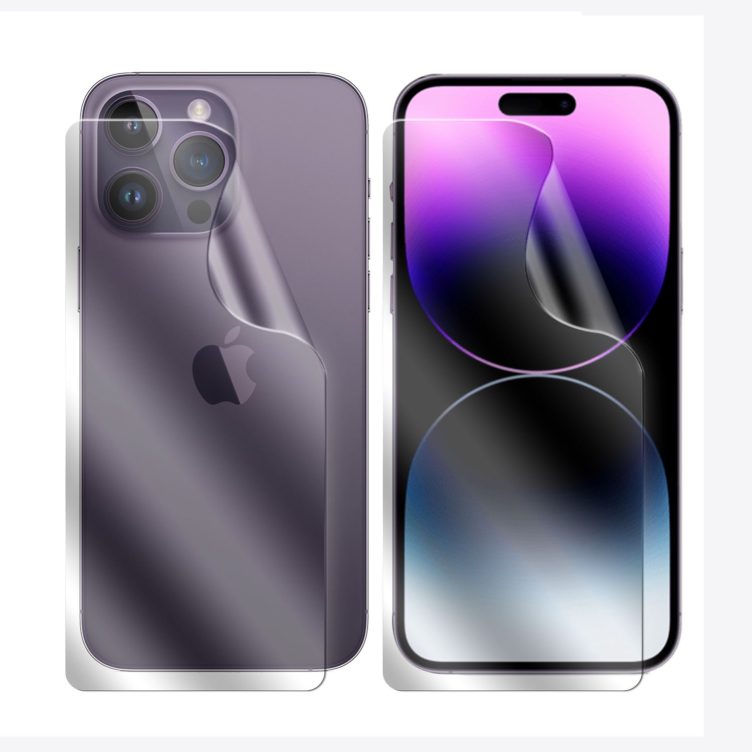 Lot De 2 Films Protection Hydrogel Taperso Pour IPhone 14 - Transparent - TPU - Neuf