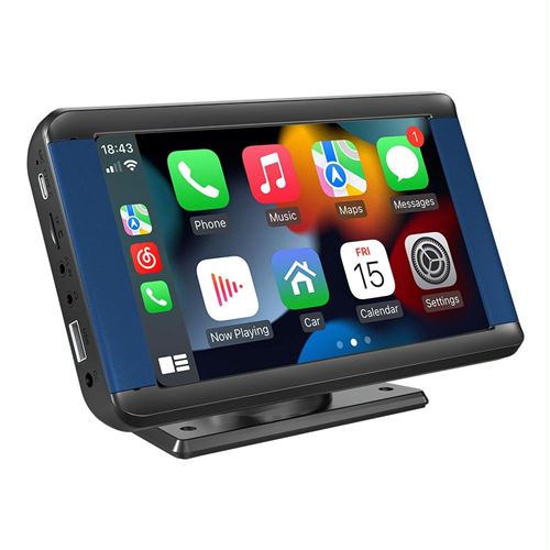 Autoradio 7 Pouces Écran Tactile Bluetooth CarPlay Android Auto HD Plug And Play YONIS