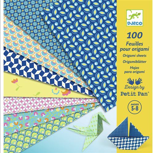 Non Communiqué Jaune Pochette De 100 Feuilles Pour Origami - Natsu - Djeco