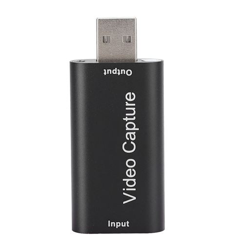 Capture Video HDMI USB2.0 en métal 64x28x16mm noir