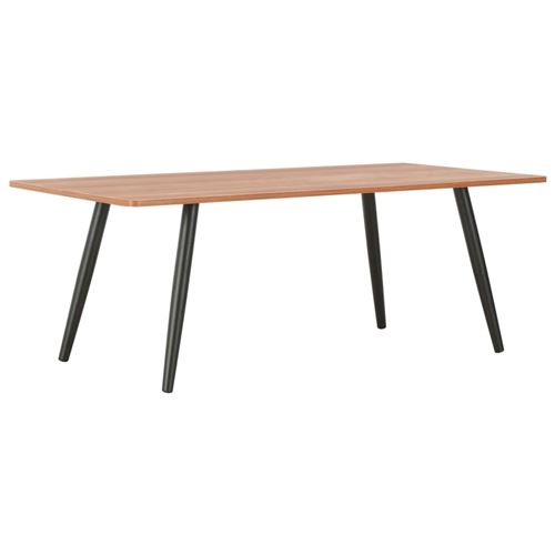 vidaXL Table basse Noir et marron 120x60x46 cm