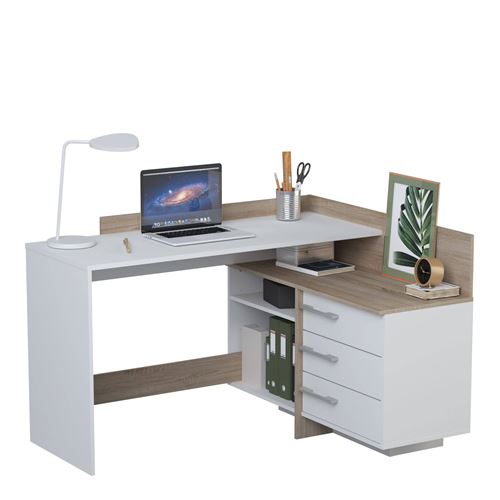 Non Communiqué Chêne Bureau D'angle Donatien