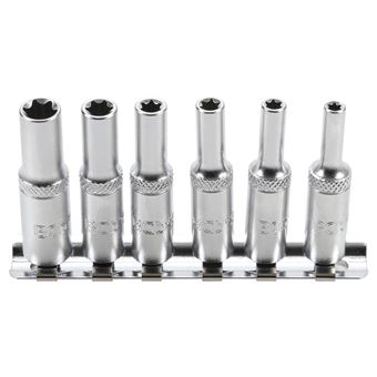 bgs douilles torx femelles e longues 1/4 e4, e5, e6, e7, e8, e10 - Bgs Technic - 1