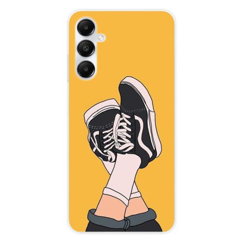 Coque en silicone imprimée compatible Samsung Galaxy A25 Sneakers