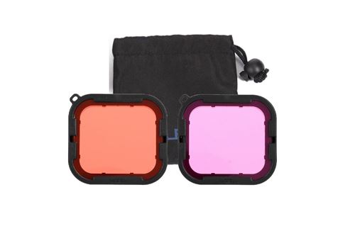 Ibroz filtre rouge et violet pour bo&icirc;tier supersuit GoPro Hero 5,6,7