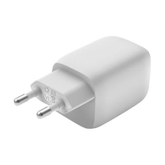 Adaptateur secteur Belkin Boost Charge Pro WCH013vfWH GaN avec PPS 65 Watt Blanc