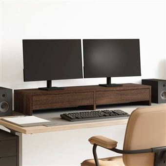 Support Réhausseur Pour écran D'ordinateur En Bois D'ingénierie VidaXL - Neuf