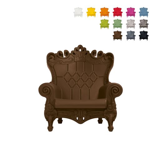 Fauteuil Enfants Design Moderne Plastique Little Queen Of Love Slide Couleur: Marron