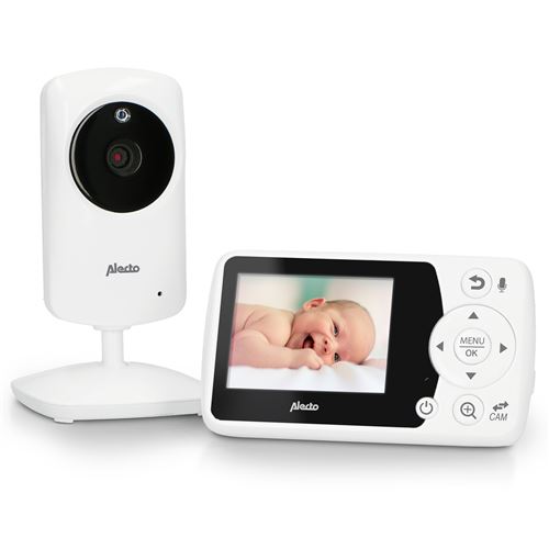 Babyphone avec caméra 2.4 Alecto DVM-64 Blanc
