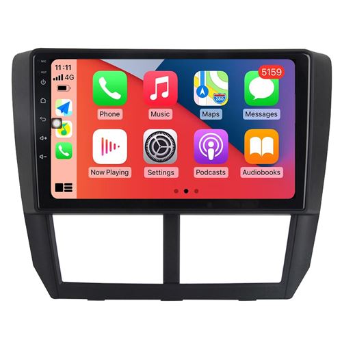 Autoradio Multimédia RoverOne CarPlay Android Auto DSP GPS pour Subaru Forester 3 SH 2007-2013