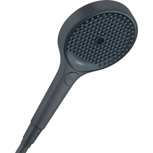 HANSGROHE Douchette à main 130 3jet EcoSmart noir chromé brossé Rainfinity