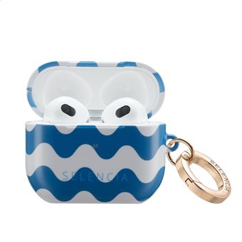 Selencia Coque Vivid pour   Airpods 3 - Wave Vibes Classic Blue - 1