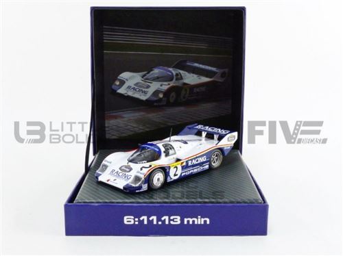 Voiture Miniature de Collection WERK 83 1-43 - PORSCHE 956K - Nurburgring 1983 - Blue / White - W83430002