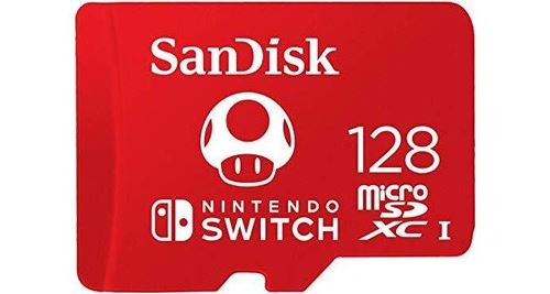 Sandisk carte microsdxc uhs-i pour nintendo switch 128 go - produit sous licence nintendo
