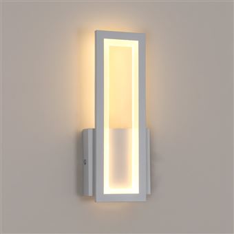 Riserva Applique Murale Intérieure LED, 16W Lampe Murale Moderne 3000K  Lumière Chaude, Acrylique Luminaire Mural Interieur pour Chambre, Salon
