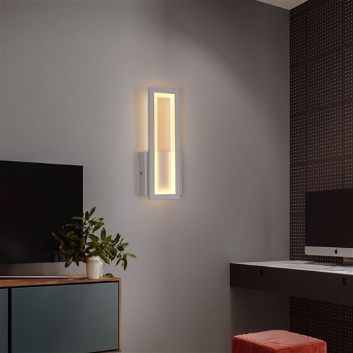 Applique Murale LED Intérieur 16W, Design Carré Simple, Luminaire Mural  Moderne pour Salon, Chambre, Éclairage LED Décoratif