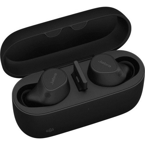 Jabra Evolve2 Buds Ms - Écouteurs Sans Fil Avec Micro - Intra-Auriculaire - Bluetooth - Suppresseur De Bruit Actif - Usb-A Via Adaptateur Bluetooth - Isolation Acoustique - Noir - Certifié Pour Microsoft Teams