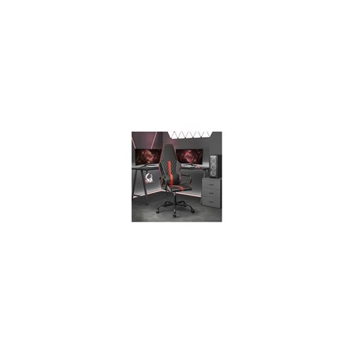 Chaise de jeu vidaXL Noir et rouge Similicuir