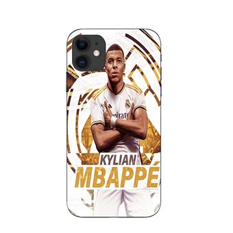 Coque pour iPhone 12 Kylian Mbappe Real Madrid wallpaper celebration - 1