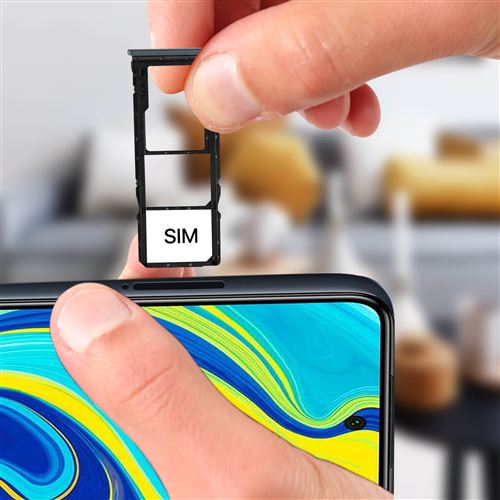 Tiroir adaptateur carte Nano SIM et carte Micro-SD de remplacement - Violet  p. Samsung Galaxy Note 9 - Français