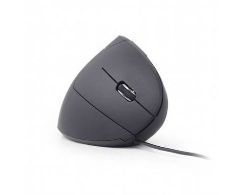 Gembird MUS-ERGO-01 - Souris verticale - ergonomique - optique - 6 boutons - filaire - USB - noir