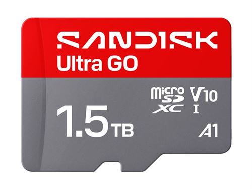 SanDisk Ultra GO - Flashgeheugenkaart - 1.5 TB - A1 / UHS-I U1 / Class10 - microSDXC UHS-I