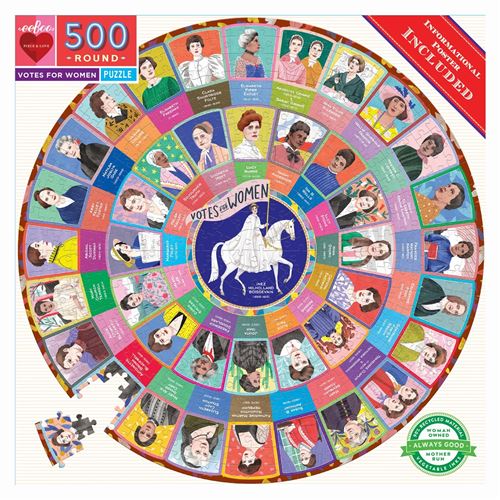 Puzzle carton 500 pièces VOTES FOR WOMEN EEBOO Multicolore
