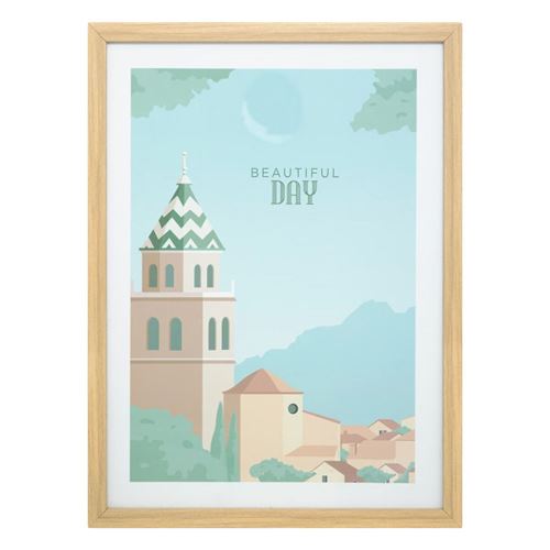Non Communiqué Multicolore Atmosphera Créateur D'intérieur - Cadre Déco "Day" 30X40cm