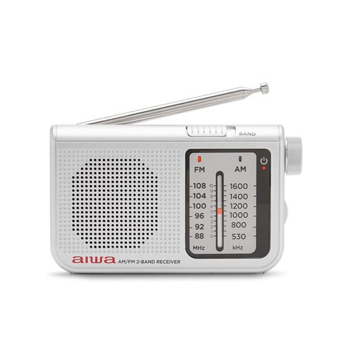 Non Communiqué Argent Aiwa Rs-55Sl Radio Portable Personnel Analogique