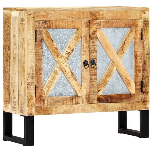 vidaXL Buffet 80 x 30 x 76 cm Bois de manguier massif