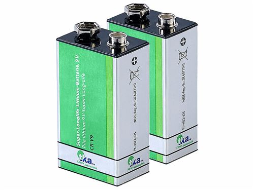 TKA : 2 piles bloc 9 V lithium Super-Longlife