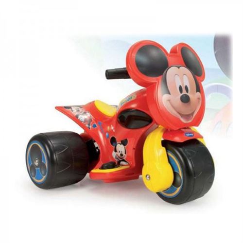 Motocyclette sans pédales Samurai 6 V (59,5 x 51 x 46,5 cm) Mickey Mouse rouge