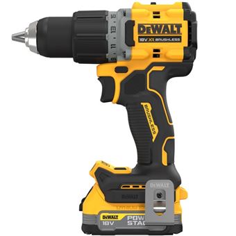 Perceuse visseuse compacte XR 18V 1.7Ah Li-Ion brushless Powerstack DEWALT - DCD800E2T-QW - 1