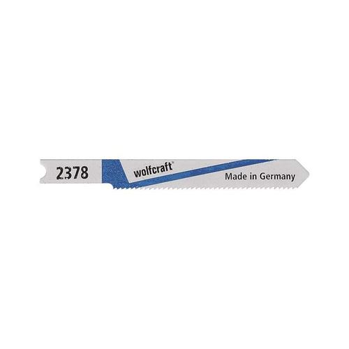 Wolfcraft 2378000 2 Lames de Scie Sauteuse Bim Queue en U Longueur Dentée 52 Mm Dents Ondulées Et Fraisées Pas de Dents 12 Mm