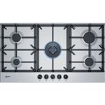 Neff N 70 T29DS69N0 - Table de cuisson au gaz - 5 plaques de cuisson - Niche - largeur : 85 cm - profondeur : 49 cm - avec garnitures en acier inoxydable - acier inoxydable