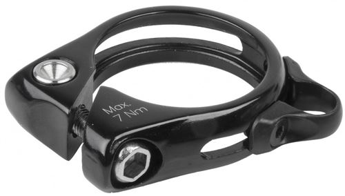 Promax Collier de selle avec support de cordon noir 34,9 mm
